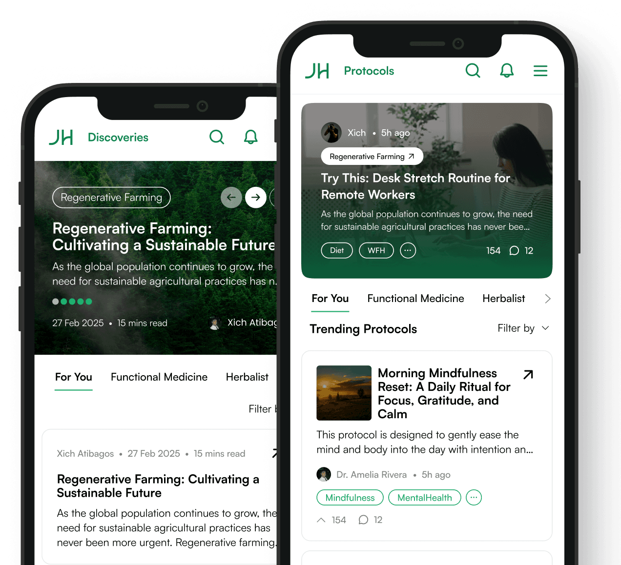 Dashboard mockup showing application interface